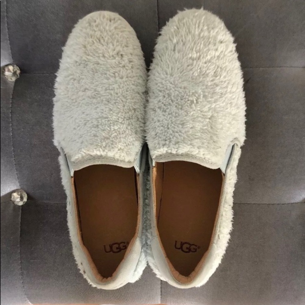 UGG FAUX FUR SLIDE SNEAKERS